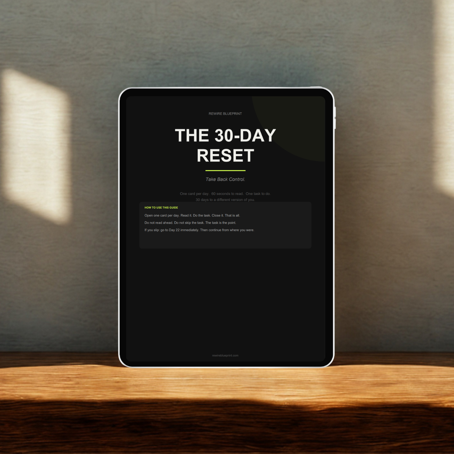 The Rewire Blueprint — 30-Day Reset